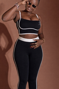 Contrast Line Two-Piece Set