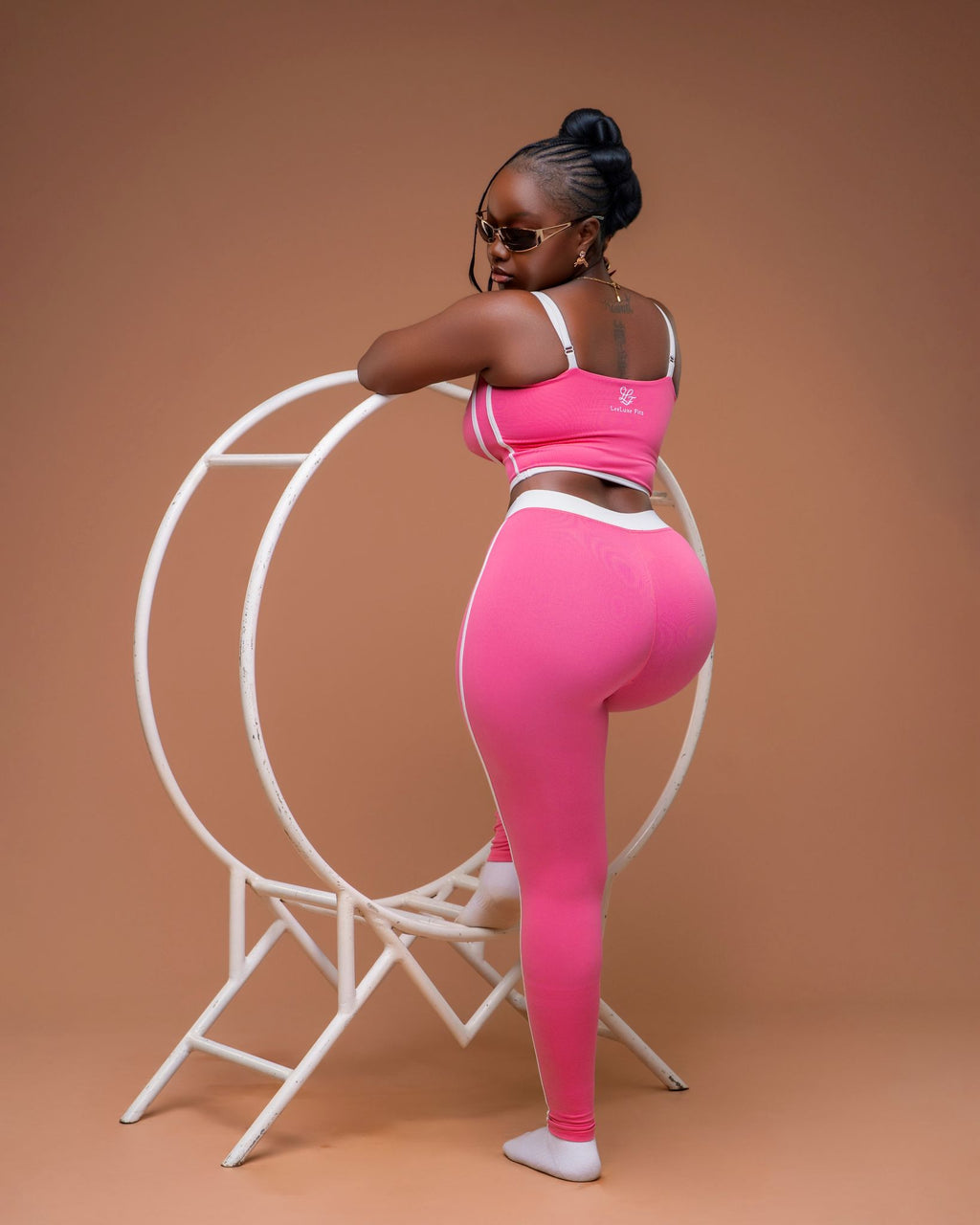 Contrast Line Two-Piece Set